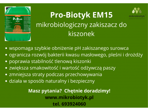 Wysoka jakość kiszonki- naturalnie i bezpiecznie